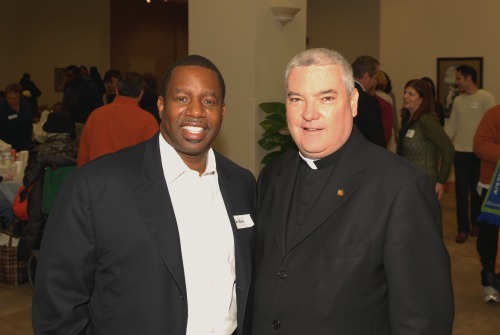 Senator James Meeks and Rev. Msgr. Michael M. Boland Chicago Catholic Charities